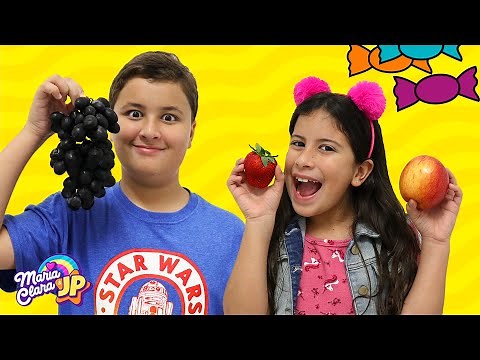 Maria Clara e JP fazem boas escolhas e trocam doces por frutas