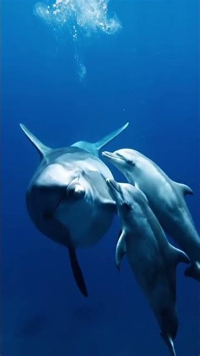 Dolphin Feeding her Child