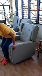 Easy Chair P8,900 Features: Rocking chair and manual recliner in one 360 swivel base Easy wipe clean faux leather fabric Button tufted backrest Warm neutral colour fabric to suit any home decor Maximum load capacity 150kg Assembled size: 74cm (Width) x 92cm (D) x 98cm (Height) | Shop and Save Australian Surplus