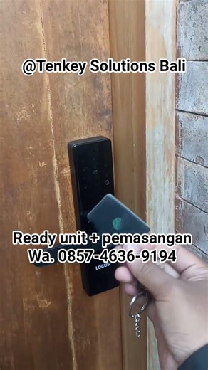 Keyless dengan Smart Door Lock. Wa.0857-4636-9194 #smartdoorlock #smartlock #bali #kunci #pintu #fyp