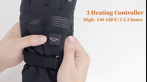BARCHI HEAT Men Heated Gloves - Electric Battery Powered Gloves for Woman, Winter Sport Outdoor Rechargeable Thermal Gloves for Climbing Skiing Hiking Camping Hand Warmer