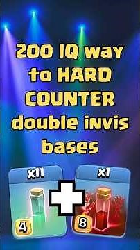 HARD COUNTER double invis bases SUPER EASY with this cheat code! | Clash of Clans #clashofclans
