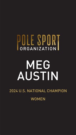 ✨ 2024 Women's National Champion ✨ 🏆 Congratulations to @meg.aerial from @ravenstudiosseattle - our new Women's National Champion! Stay tuned— we’ll be posting the full professional video of Meg's winning performance soon. Trust us, you don’t want to miss it! | Pole Sport Organization