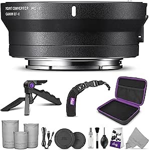 Sigma MC-11 Mount Converter Lens Adapter (Sigma EF-Mount Lenses to Sony E Cameras) with Altura Photo Essential Accessory Bundle