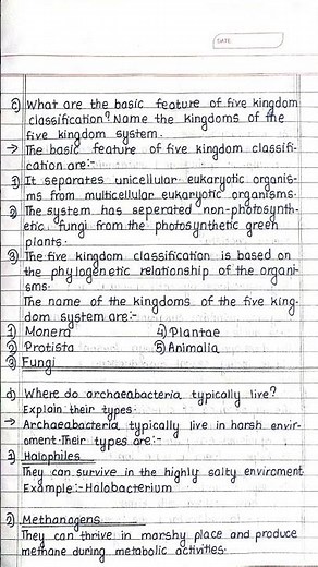 Class 9/Science Chapter-2 Classification of Organisms#notes #chapter2 #science #class9 #classifica