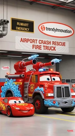 Lightning McQueen Eater Transformers airport crash rescue | Coffin Dance Song #mcqueen #shorts