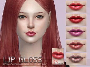 S-Club's Sims 4 Female Lipstick