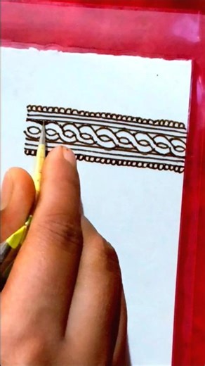 🌿 Simple Belt Mehndi Design for Beginners | Easy Arabic Bel Mehndi Step by Step