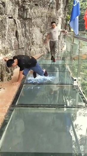 4.4K views · 28 reactions | Have you ever climbed a glass bridge like this | Amazing Life Channel | Facebook