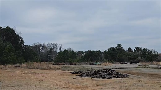 Southbound CSX intermodal train passing a northbound CSX autorack train M210 at Fifth Avenue in Manchester, Georgia on the Lineville Subdivision on 3-3-2026 @ 1:45pm. | Trackside Clix