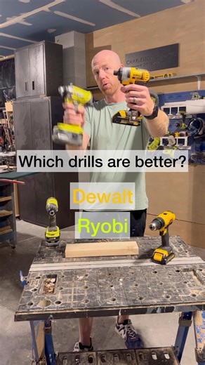 113K views · 225 reactions | I decided to do a couple comparisons between the standard Dewalt and Ryobi drills and drivers. Pros and cons to both. Seeing this video, which do you think performed better? Which set do you prefer? #dewalt #dewalttools #ryobi #ryobitools #drills #woodworking #woodwork #woodworkingtools | Self-Taught Woodworking | Facebook