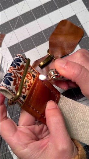 I like making adjustable straps for my bags. #leathercraft #leatherbags #handmade #smallbusiness