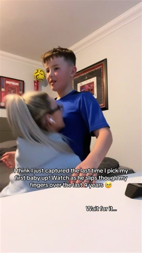 I can safely say it’s likely the last time I’ll pick him up if I want to keep my back in tact 🤣 was a long time coming watching those videos back though 🙈 My baby is a man! Blessed to be his mam 💪🥰 @Joey McRea #fyp #lasttimepickingmybabyup #carryforthelasttime #slippingthroughmyfingers #firstborn