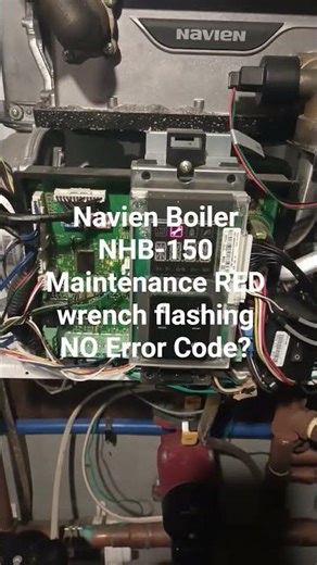 Navien Boiler NHB-150 Maintenance Red wrench flashing No Error Code?