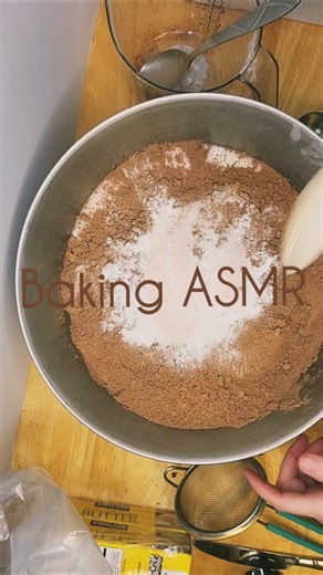 Its so satisfying to watch the ingredients blend together Sounds of Baking a.k.a. Baking ASMR