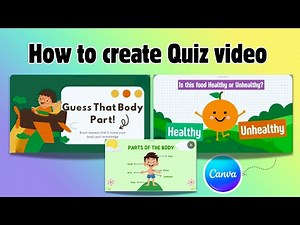 How to Make Quiz Video in Canva – Guess the Body Parts | Canva Quiz Tutorial