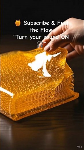 ASMR Honey Book | Turning Pages Made of Pure Honey#ASMR #HoneyBook #SatisfyingSounds #Relax #MrASMR