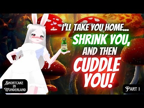 White Rabbit Girl Shrinks You and Cuddles You In Wonderland! ASMR Roleplay 🐇 [tiny listener] [F4M] 🍄