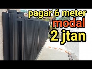 pagar minimalis 2022 - model industrial terbaru