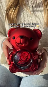Imagine her reaction... Gift your love with a real preserved rose bear. Rotate to reveal a gold heart necklace with both of your names engraved! 🌹💖 ⭐ Over 10,000 unique and memorable gifts delivered. → Click "Shop Now" for an exclusive 50% off BLACK FRIDAY SALE! | Swaveo Jewelry