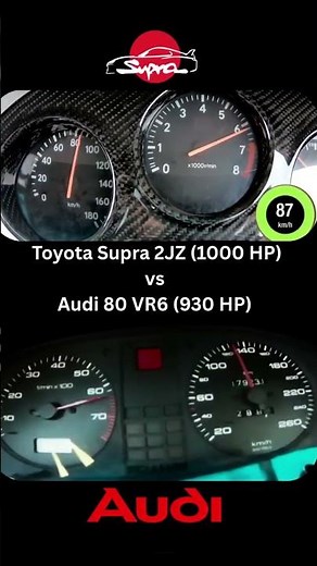 Toyota Supra 2JZ vs Audi 80 VR6 #germancars #automobile #cars #fast #sportscar #acceleration #jdm