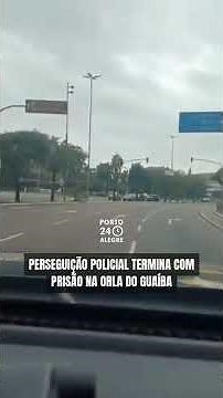 Perseguição policial termina com prisão na Orla do Guaíba