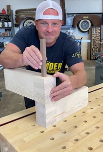 Square pegged box joint | The Dusty Lumber Co.