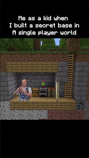 Every Minecraft Kid Had This Secret base 😂