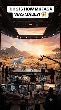 Making Mufasa behind the scenes 🦁🦁 #lionking #aivideo #shorts #disney #behindthescenes #filmmaking