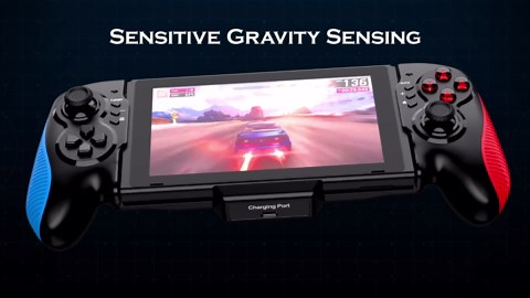 Gammeefy Switch Controller for Switch/Switch OLED, Hall Effect One-Piece Joypad Controller Replacement for Switch Pro Controller, Switch Remote with Turbo & Dual Motor Vibration