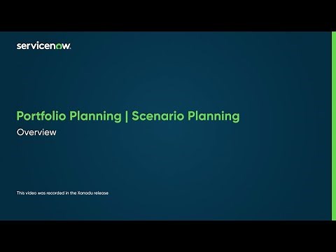 Portfolio Planning | Scenario Planning