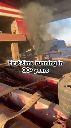 1970 Kenworth K123, first time running in 30+ years #kenworth #peterbilt #k100 #semitruck #cummins