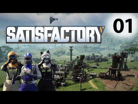 Satisfactory Deutsch #01 – Unser erstes Mega-Werk startet! 🔧