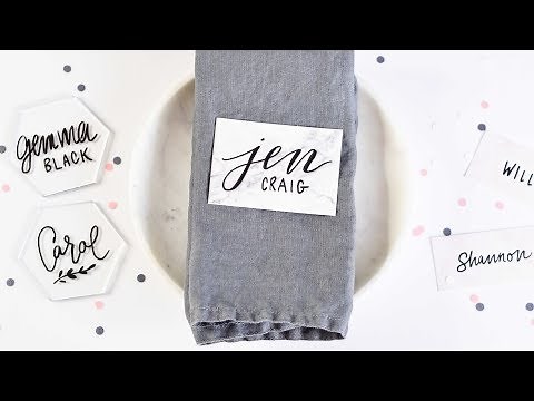 Hand Lettering for Place Cards