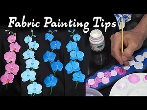 Fabric Painting on Black Silk - Rose and Orchid Ties, Techniques & Tutorial