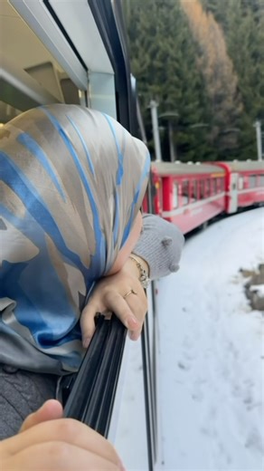 Bernina Exspress😍 The Alp Mountains⛰️🚞