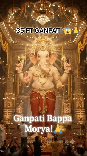 35 FT Ganpati Making 🙏| From Clay to Giant Ganesh #shorts