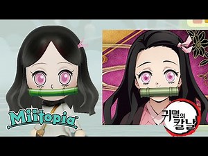 How to create Mitopia Demon Slayer's Nezuko character 🎋 ㅣ Mitopia character makeup 👺