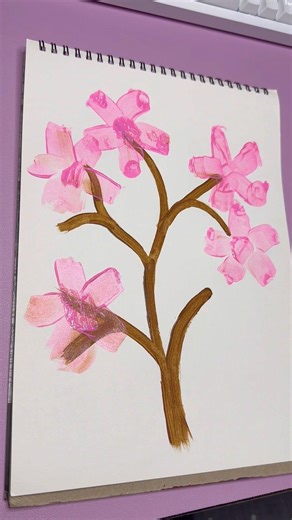 How to Draw Sakura Flowers / Simple Drawing Sakura #funny #drawing #art #sakura #easydrawing