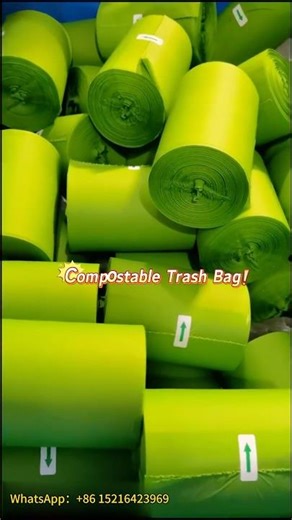 beautiful compostable trash bags, biodegradable garbage bags. #manufacturer #biobag