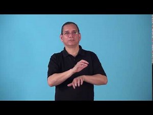 Watch how to sign 'arachnoid' in American Sign Language.