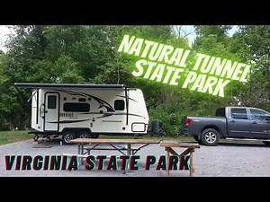 How gorgeous is this? A super clean campground. Natural Tunnel State Park Virginia