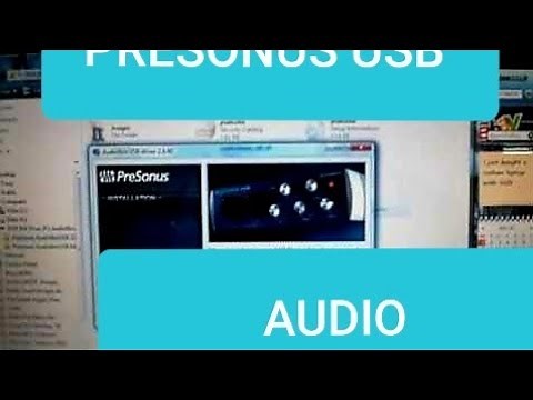 Presonus USB Audiobox Interface Set-Up & Use Part 1