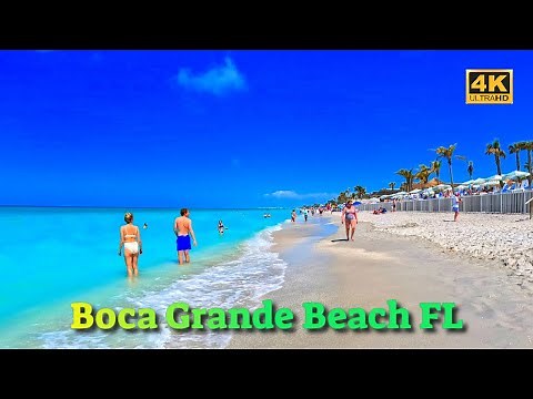 Boca Grande Beach FL Walking Tour in 4K (Outside The Bubble)