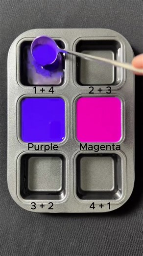 Creating the Fuchsia Color: Mixing Purple and Magenta