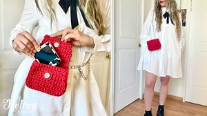8.9K views · 88 reactions | NUEVO✅ Cómo Tejer una Cartera Cereza Coqueta en Trapillo - Tutorial Fácil y Rápido | Hebras Crochet | Hebras Crochet | Facebook