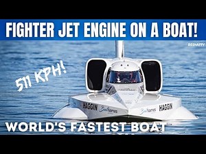 Worlds FASTEST Fighter Jet Engine Powered Boat. Spirit of Australia 2