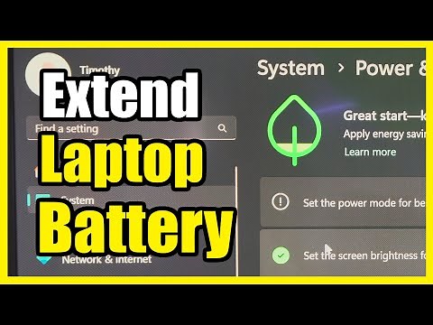 How to Save Battery Life of your Laptop on Windows 11 PC (Settings Tutorial)