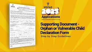 Get to know and understand our different supporting documents. #NSFAS2025 #NSFAS2025Applications #UnitedInDiversity #FundingForAllWhoDeserveIt ORPHAN OR VULNERABLE CHILD DECLARATION FORM: | National Student Financial Aid Scheme (NSFAS)