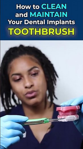 HOW TO: Clean and Maintain YOUR Dental Implants 🦷✨ #shorts
